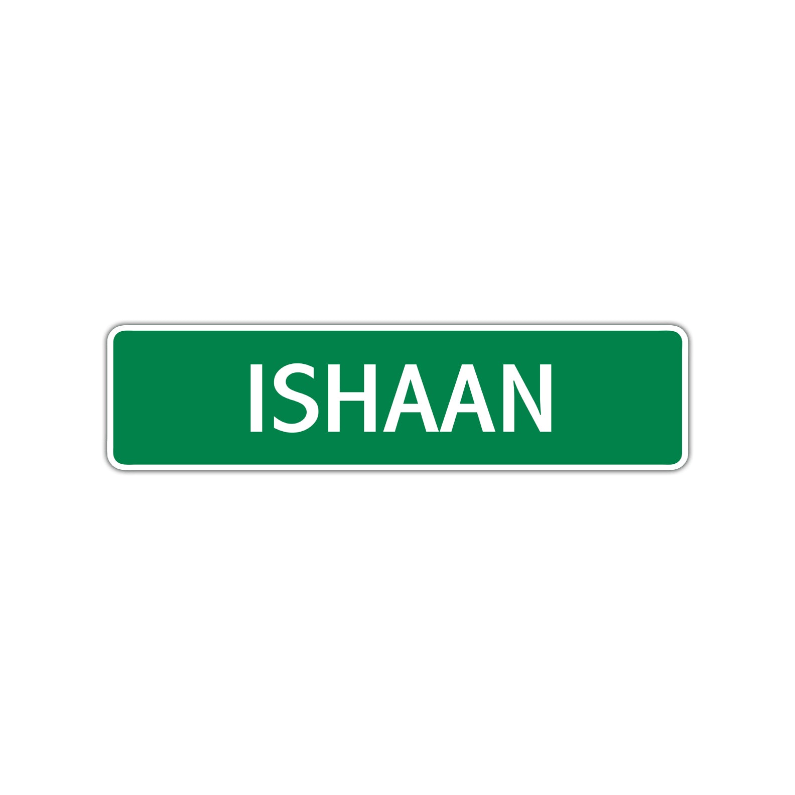 Ishaan Street Sign Children Name Room Plate