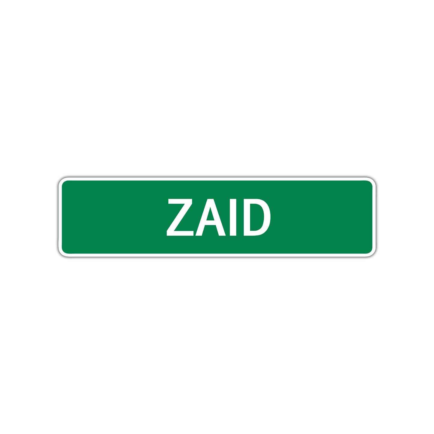 Zaid Street Sign Children Name Room Plate