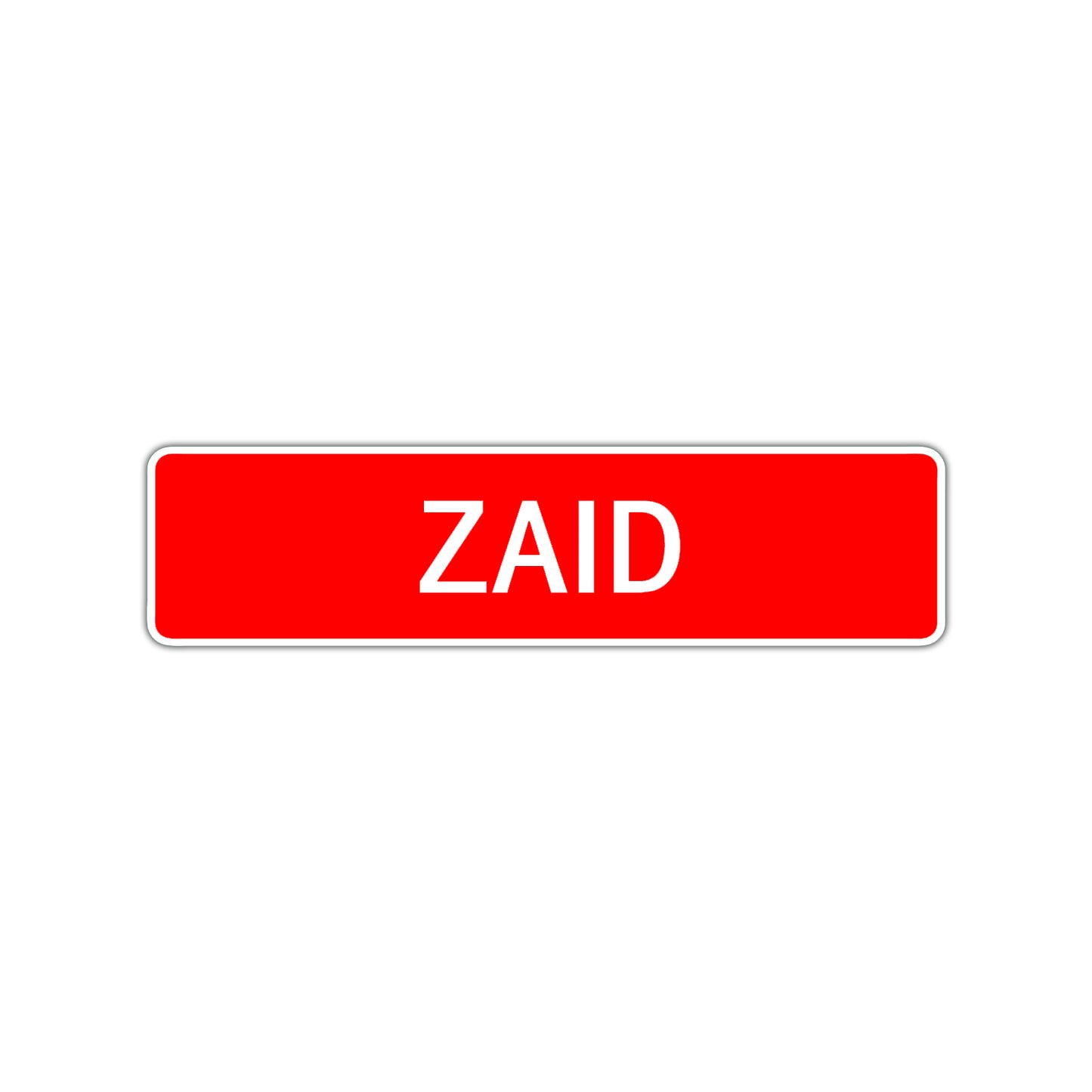 Zaid Street Sign Children Name Room Plate