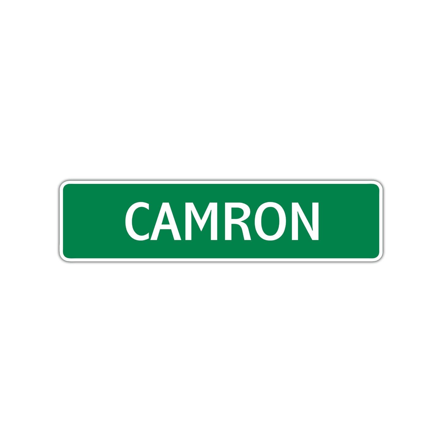 Camron Street Sign Children Name Room Plate