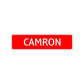 Camron Street Sign Children Name Room Plate