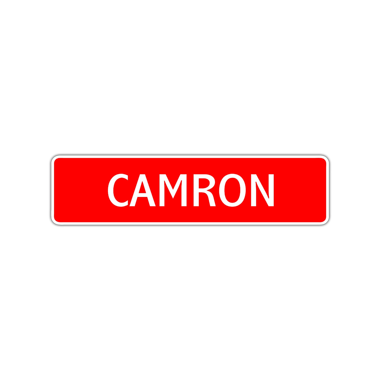 Camron Street Sign Children Name Room Plate