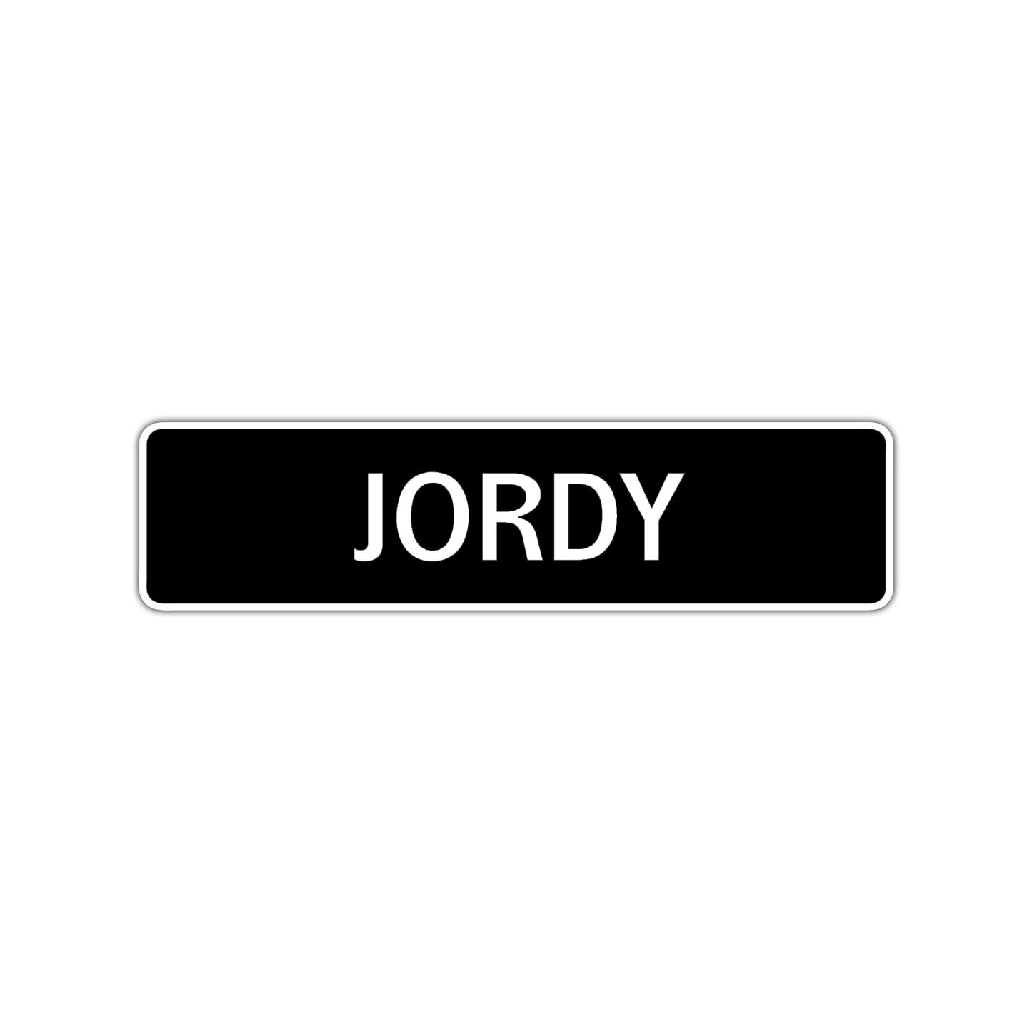 Jordy Street Sign Children Name Room Plate