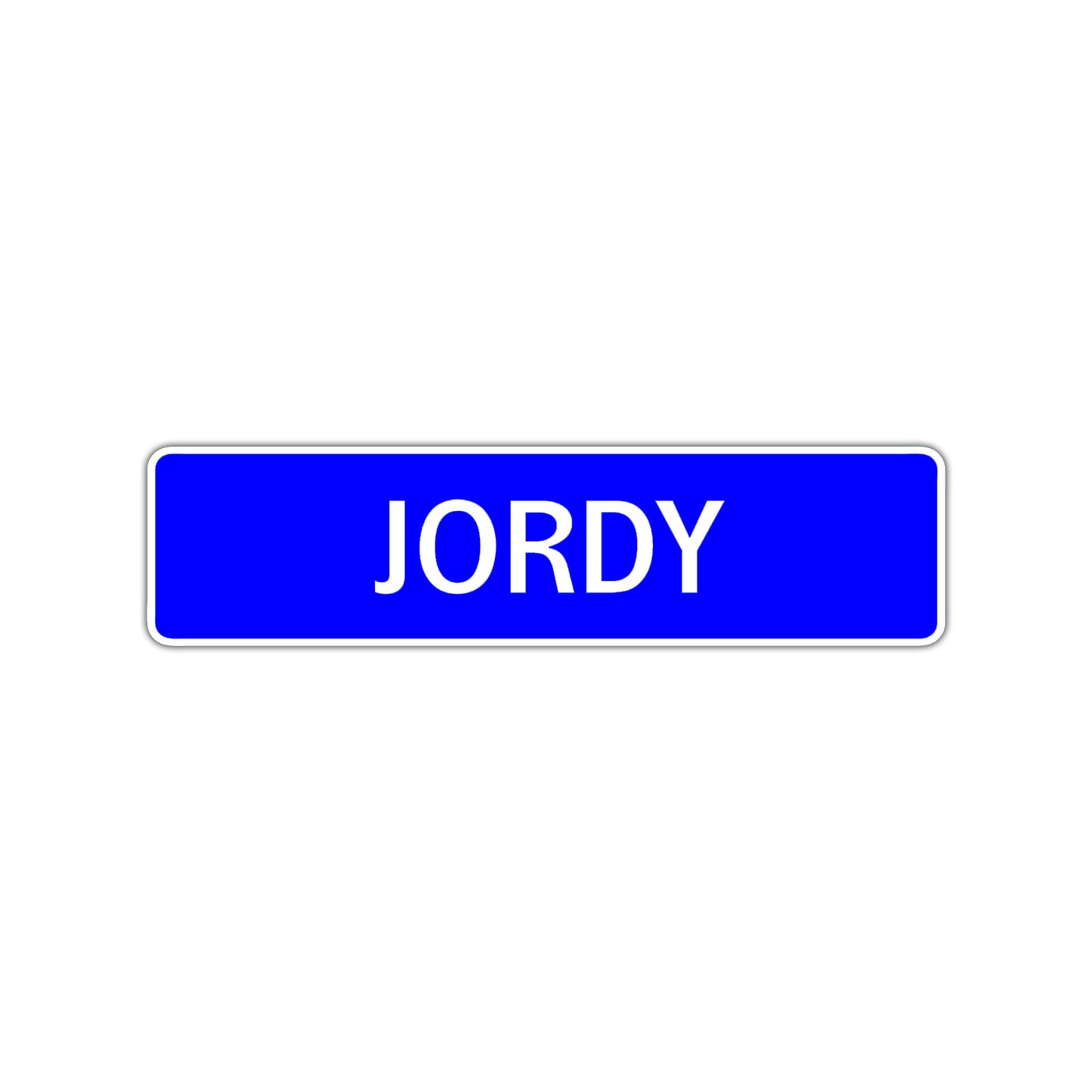 Jordy Street Sign Children Name Room Plate