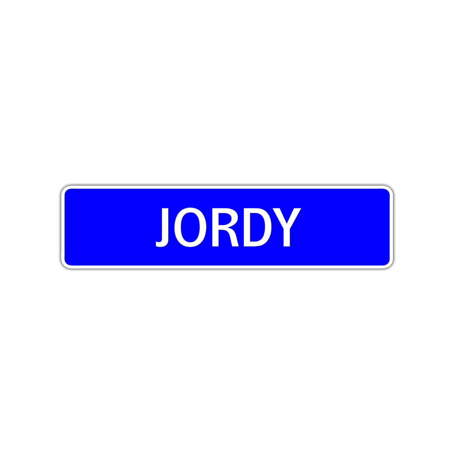 Jordy Street Sign Children Name Room Plate