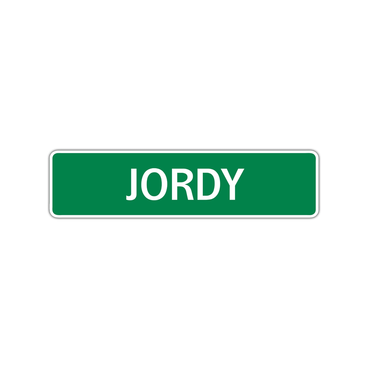 Jordy Street Sign Children Name Room Plate