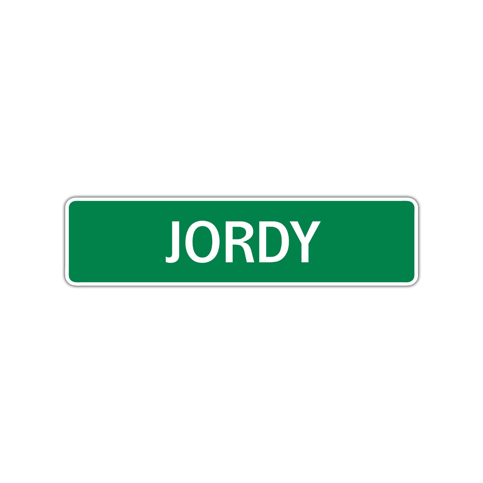 Jordy Street Sign Children Name Room Plate