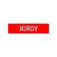 Jordy Street Sign Children Name Room Plate