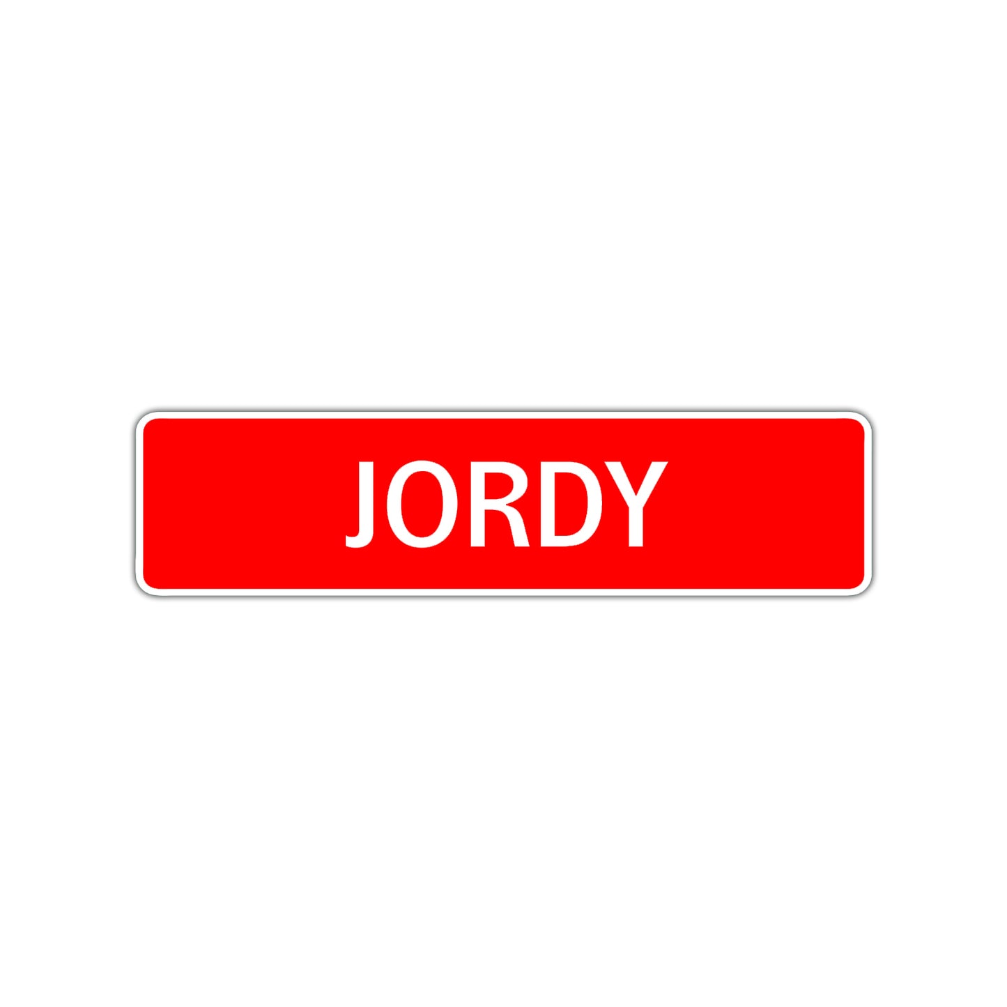 Jordy Street Sign Children Name Room Plate