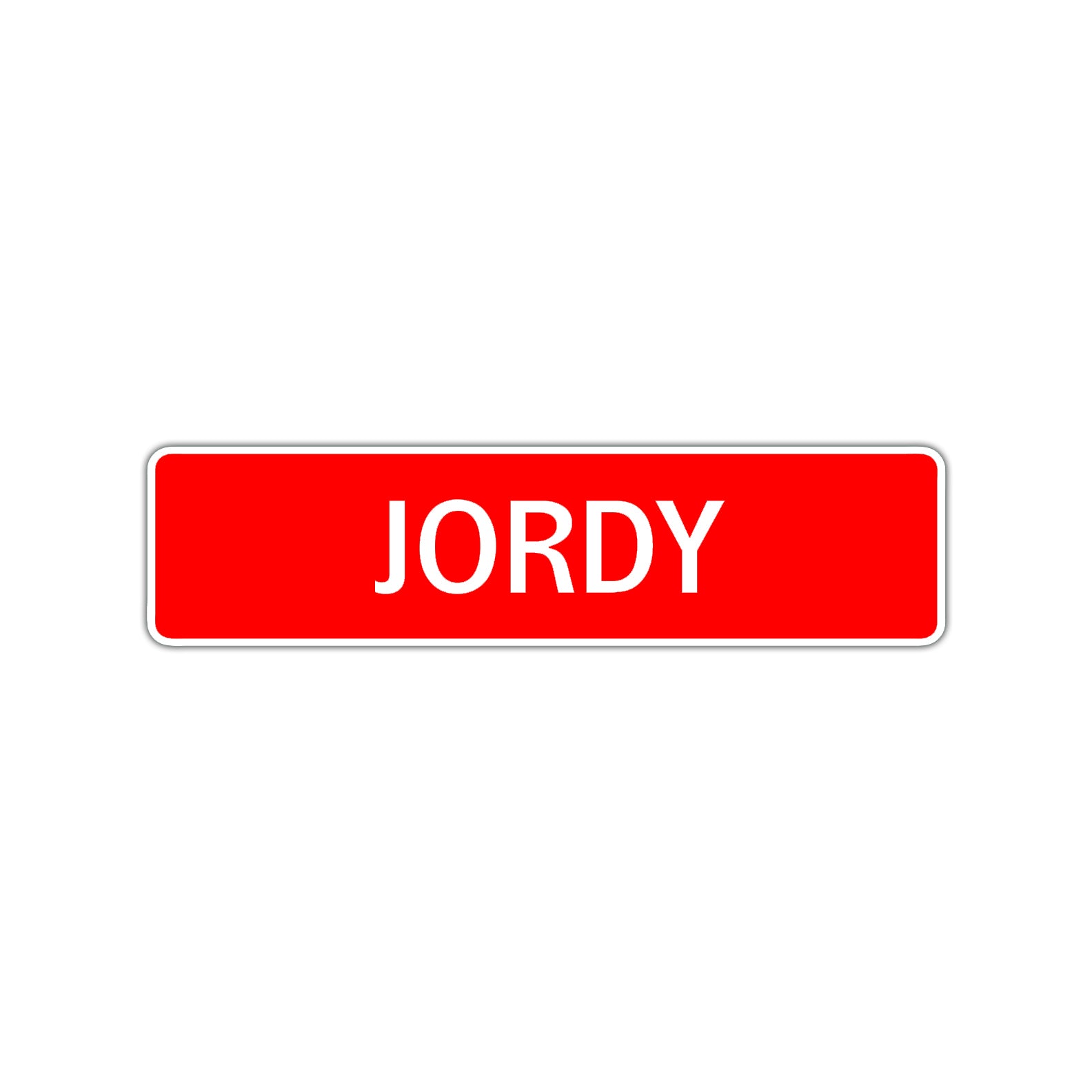 Jordy Street Sign Children Name Room Plate