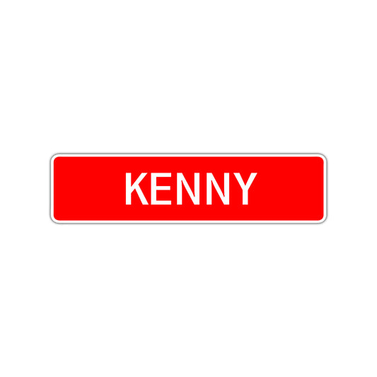 Kenny Street Sign Children Name Room Plate