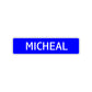 Micheal Street Sign Children Name Room Plate