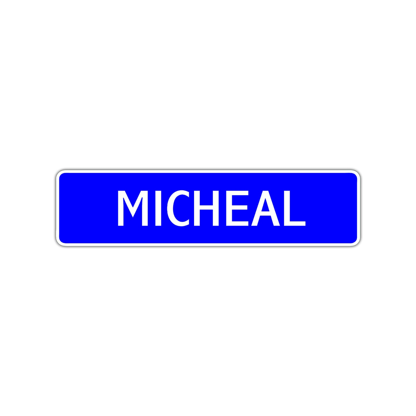 Micheal Street Sign Children Name Room Plate