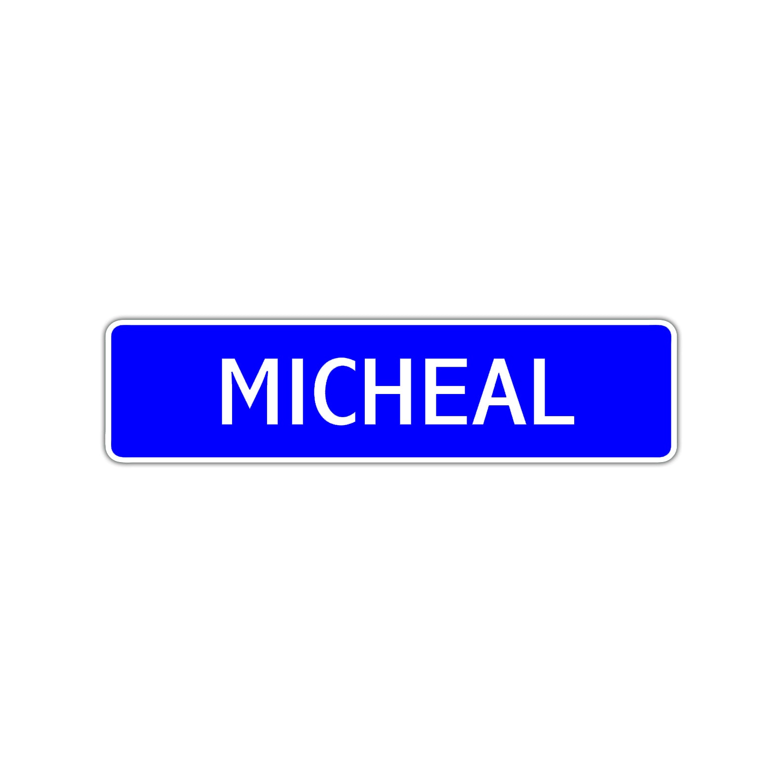 Micheal Street Sign Children Name Room Plate