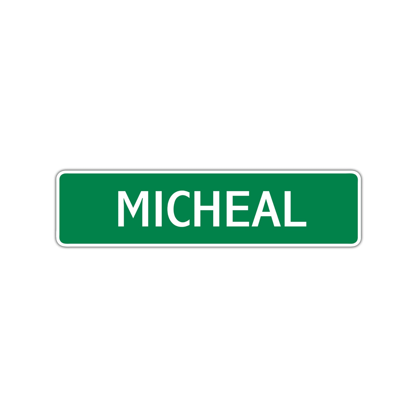 Micheal Street Sign Children Name Room Plate