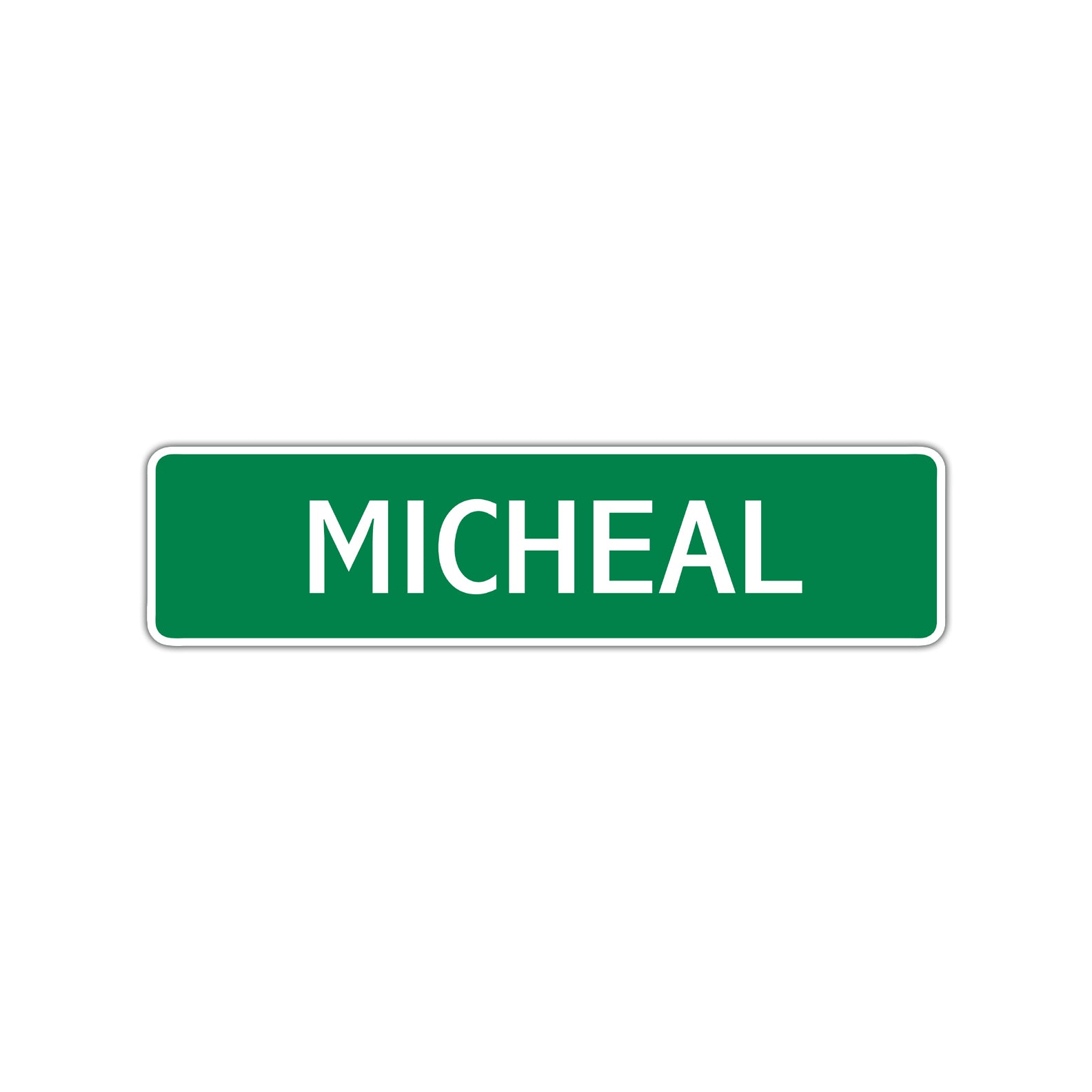 Micheal Street Sign Children Name Room Plate