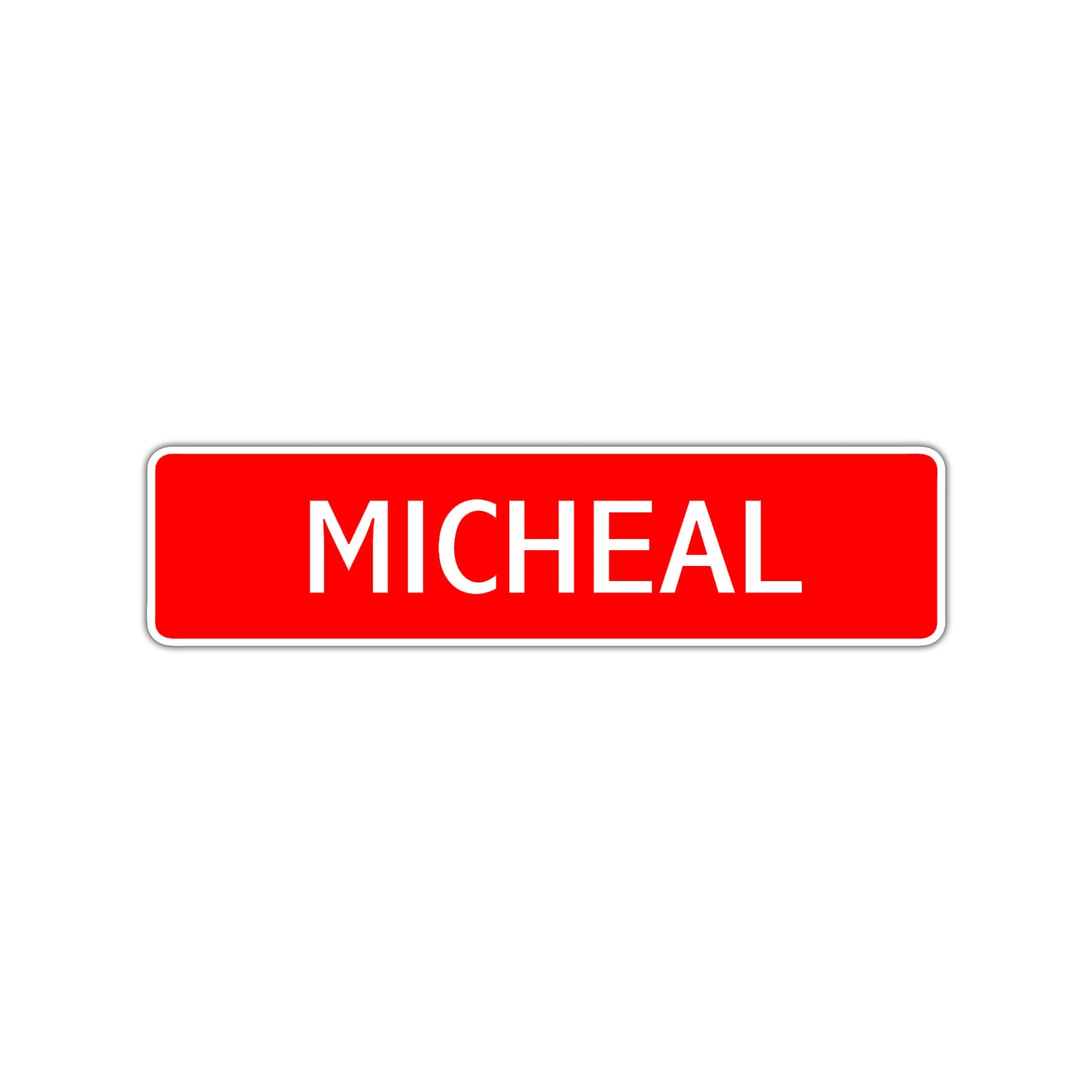 Micheal Street Sign Children Name Room Plate