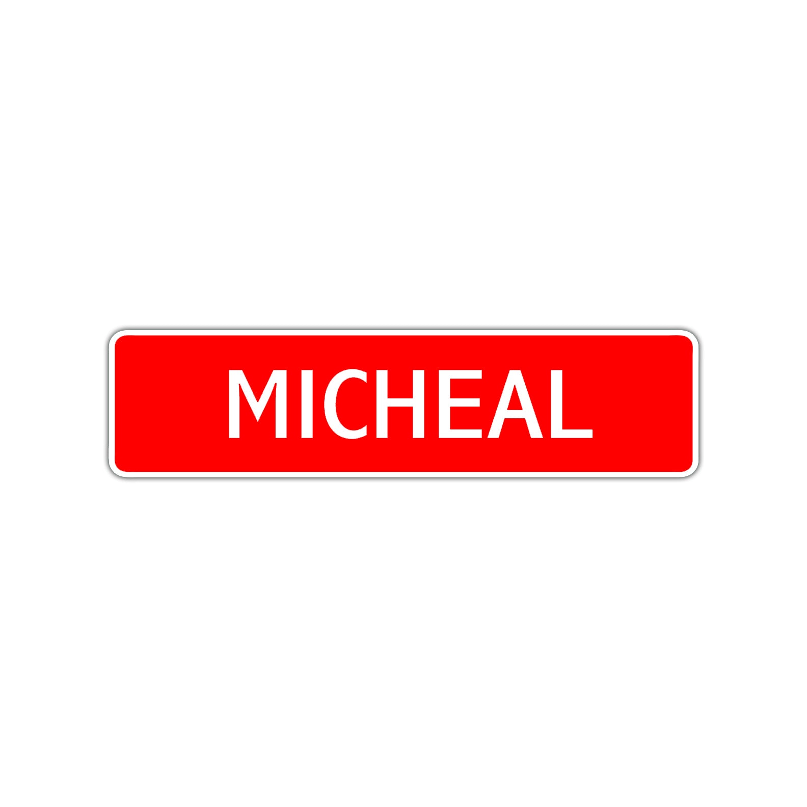 Micheal Street Sign Children Name Room Plate