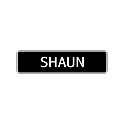 Shaun Street Sign Children Name Room Plate
