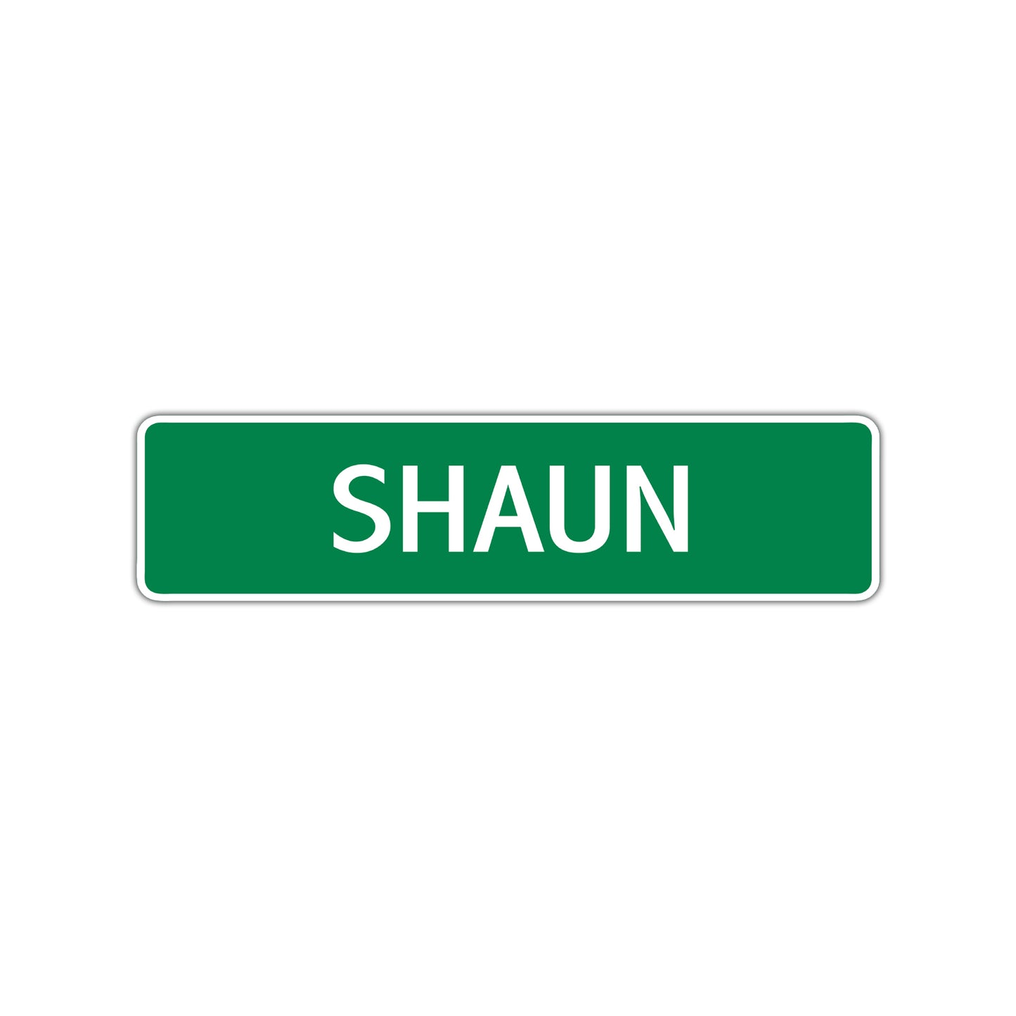 Shaun Street Sign Children Name Room Plate