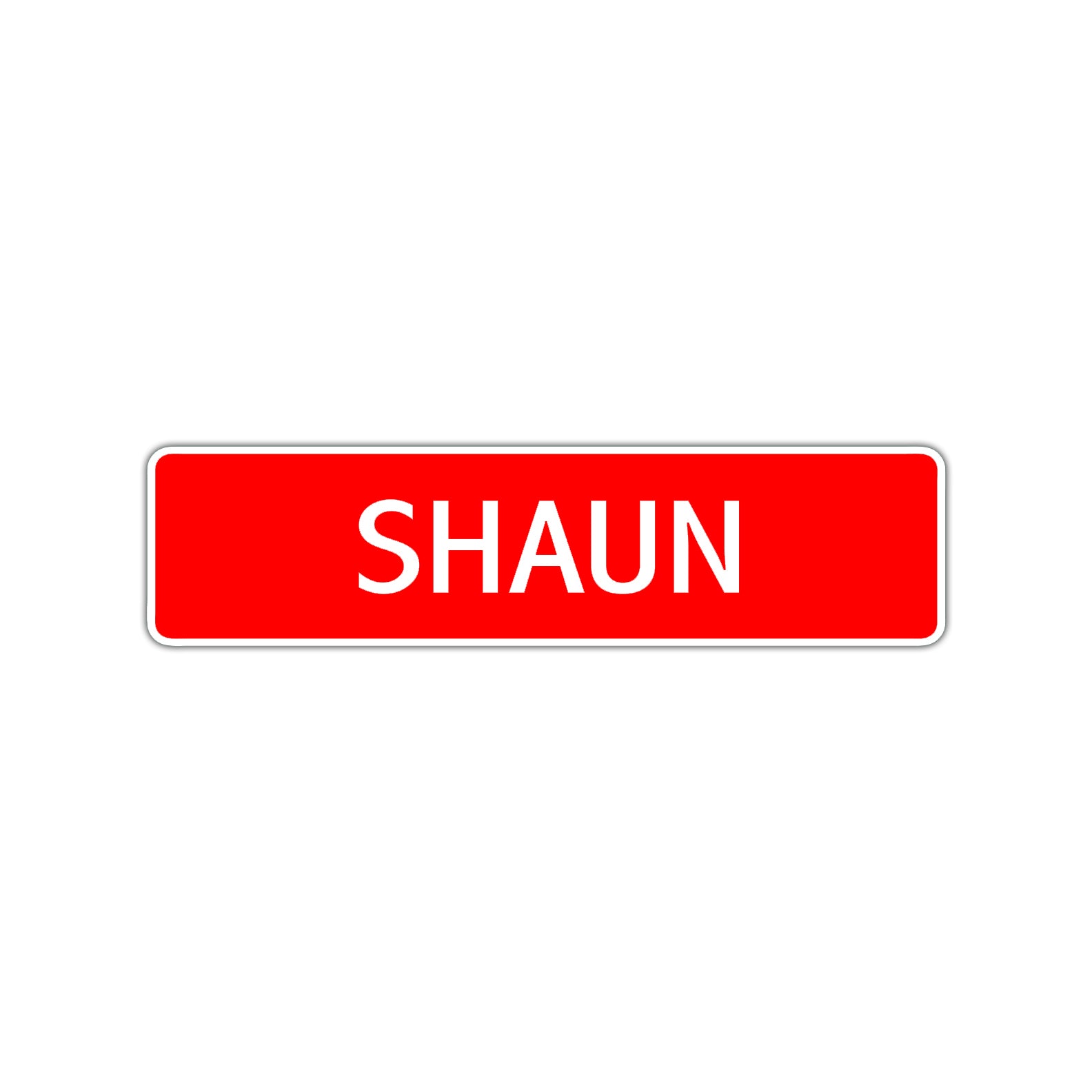 Shaun Street Sign Children Name Room Plate