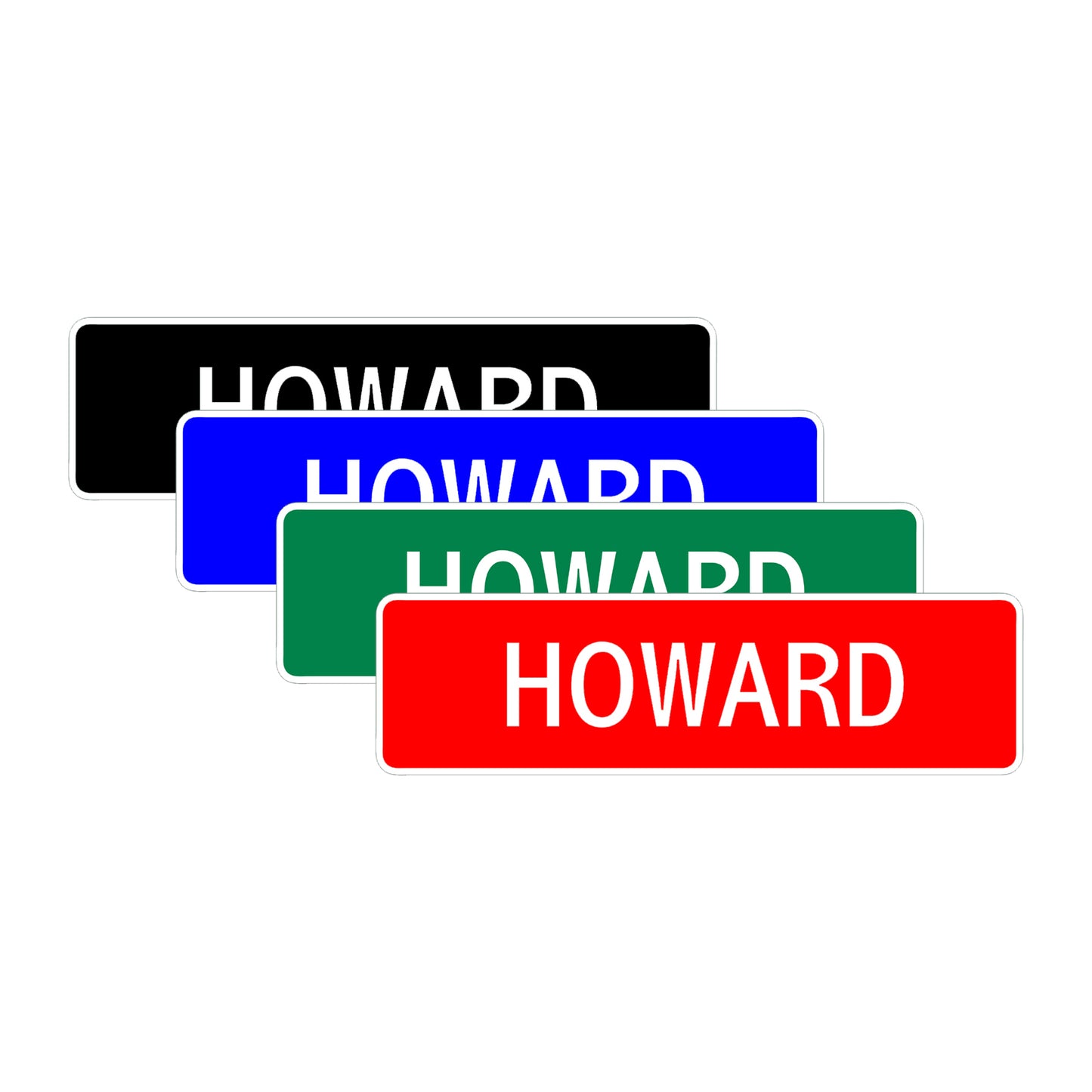 Howard Street Sign Children Name Room Plate