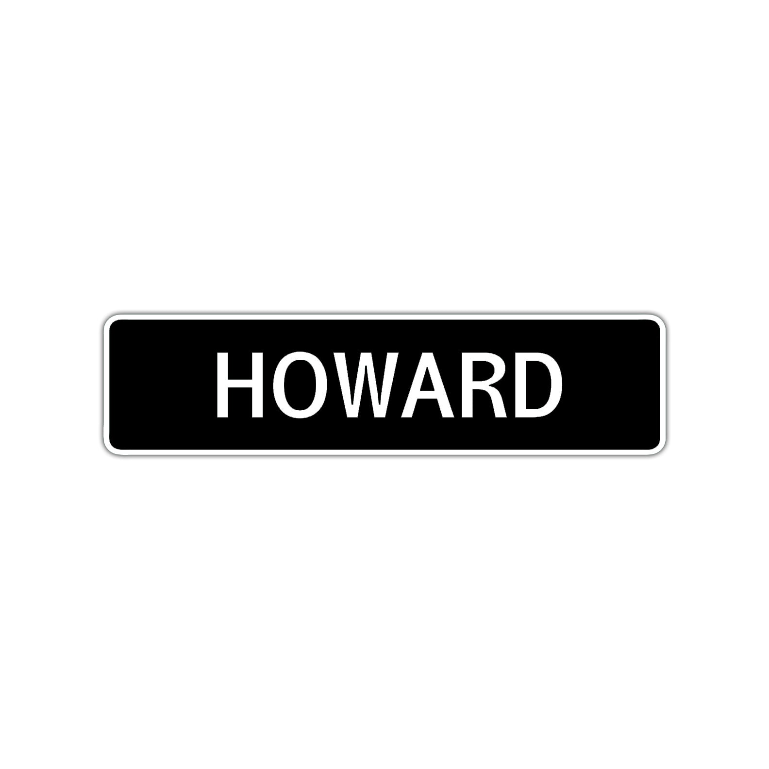 Howard Street Sign Children Name Room Plate