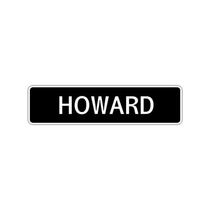 Howard Street Sign Children Name Room Plate