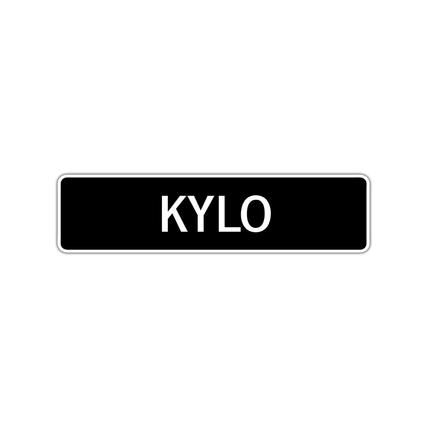 Kylo Street Sign Children Name Room Plate