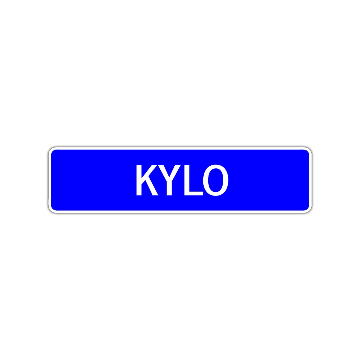 Kylo Street Sign Children Name Room Plate