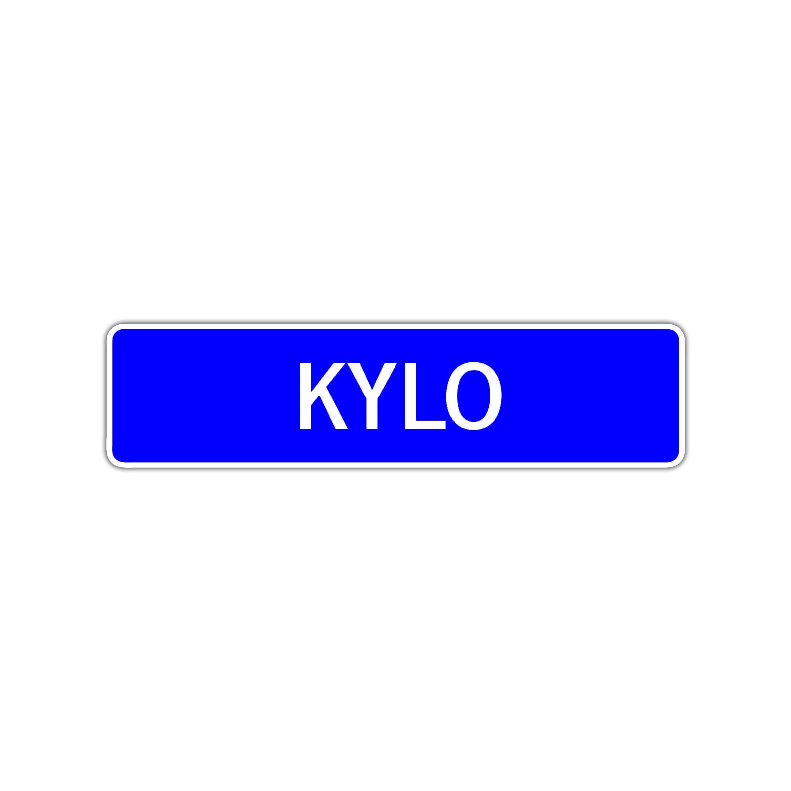 Kylo Street Sign Children Name Room Plate