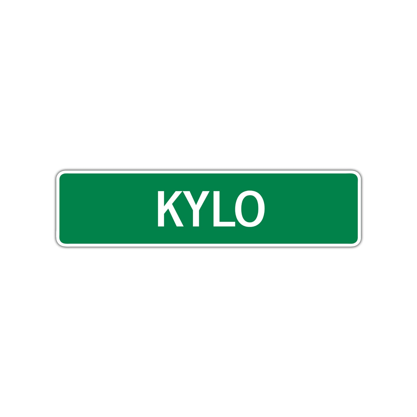 Kylo Street Sign Children Name Room Plate
