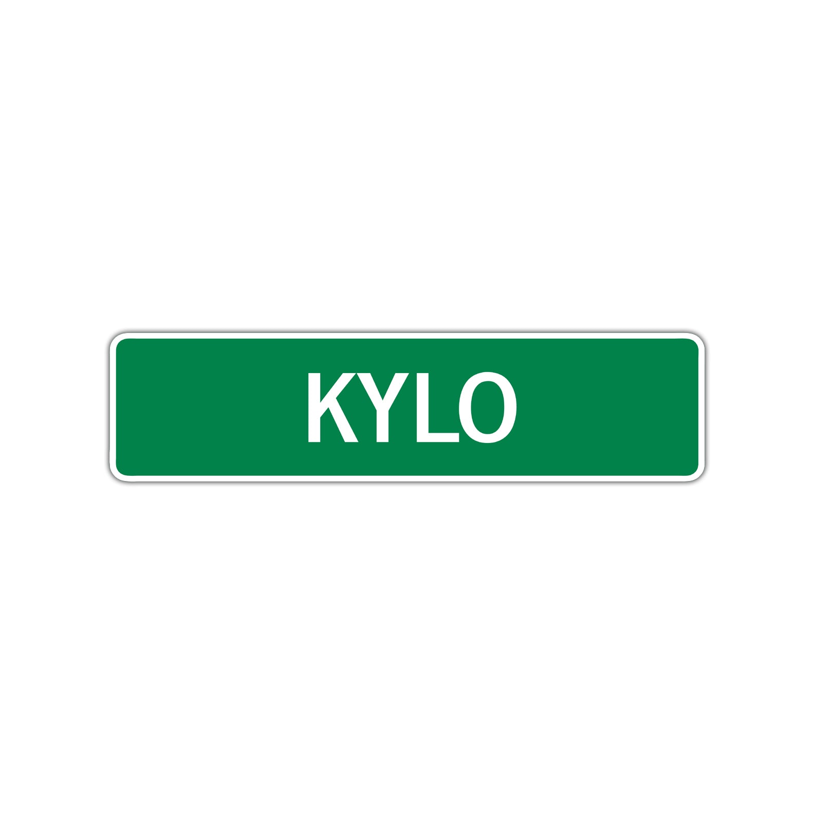 Kylo Street Sign Children Name Room Plate