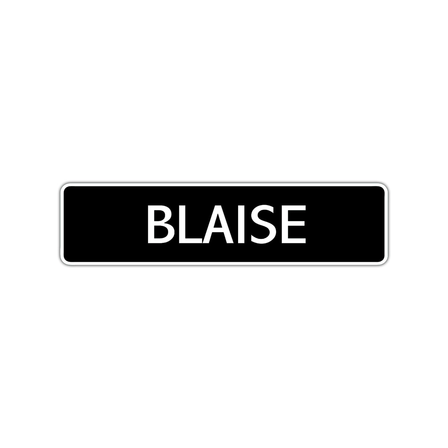 Blaise Street Sign Children Name Room Plate