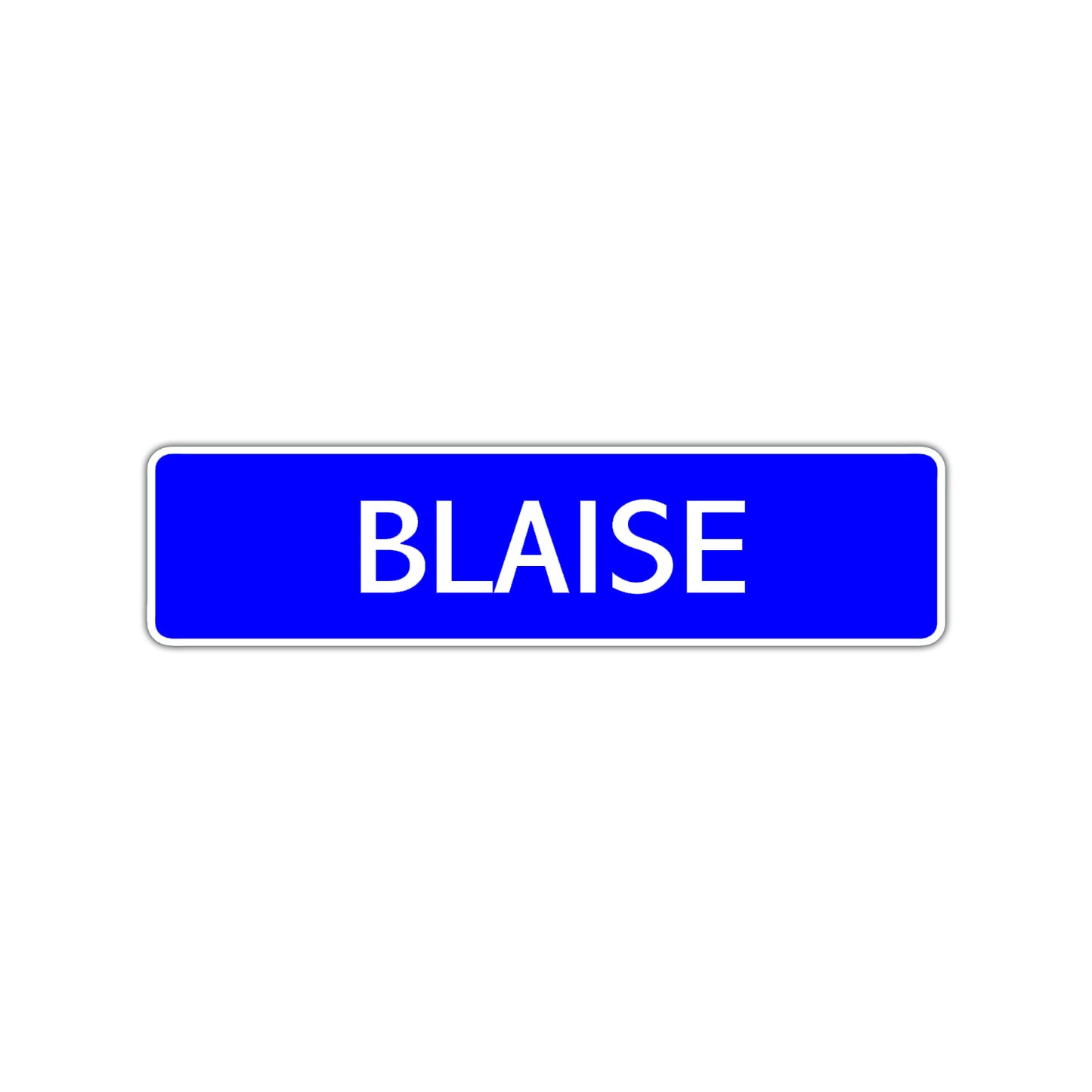 Blaise Street Sign Children Name Room Plate