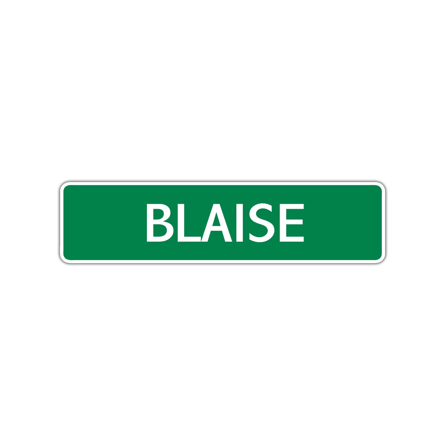 Blaise Street Sign Children Name Room Plate