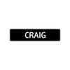 Craig Street Sign Children Name Room Plate