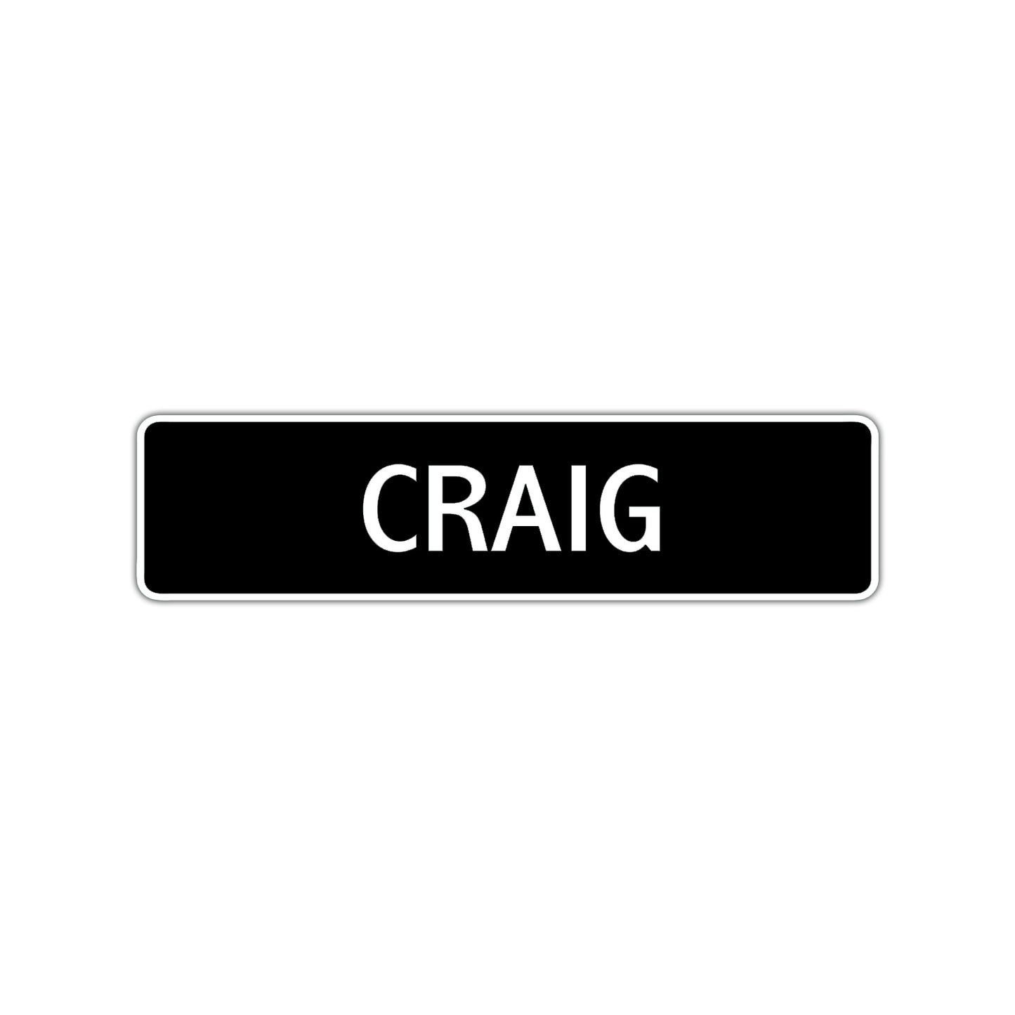 Craig Street Sign Children Name Room Plate