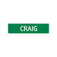 Craig Street Sign Children Name Room Plate
