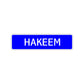 Hakeem Street Sign Children Name Room Plate