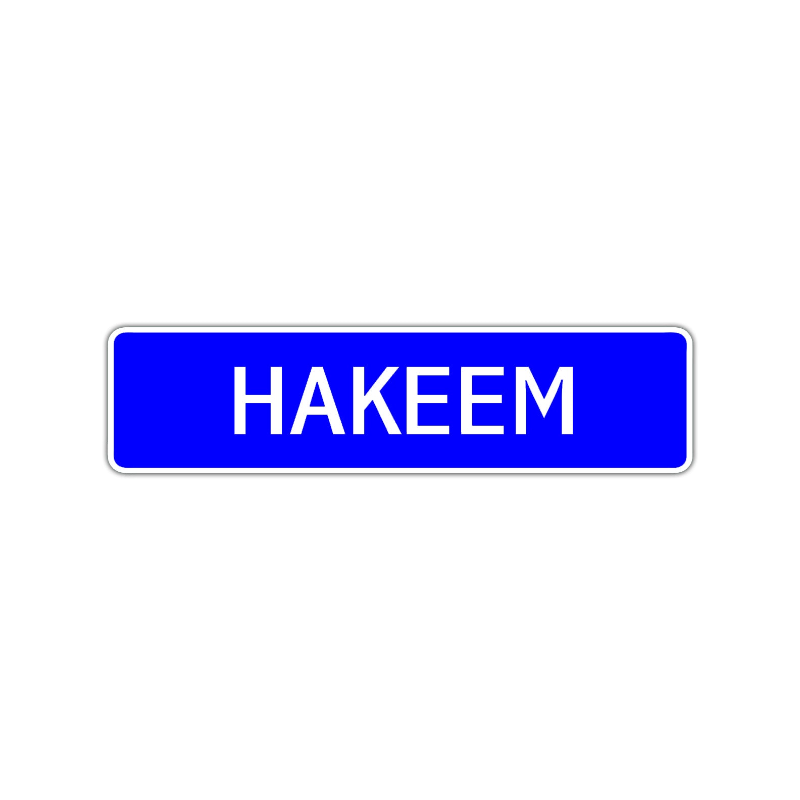 Hakeem Street Sign Children Name Room Plate
