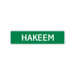Hakeem Street Sign Children Name Room Plate