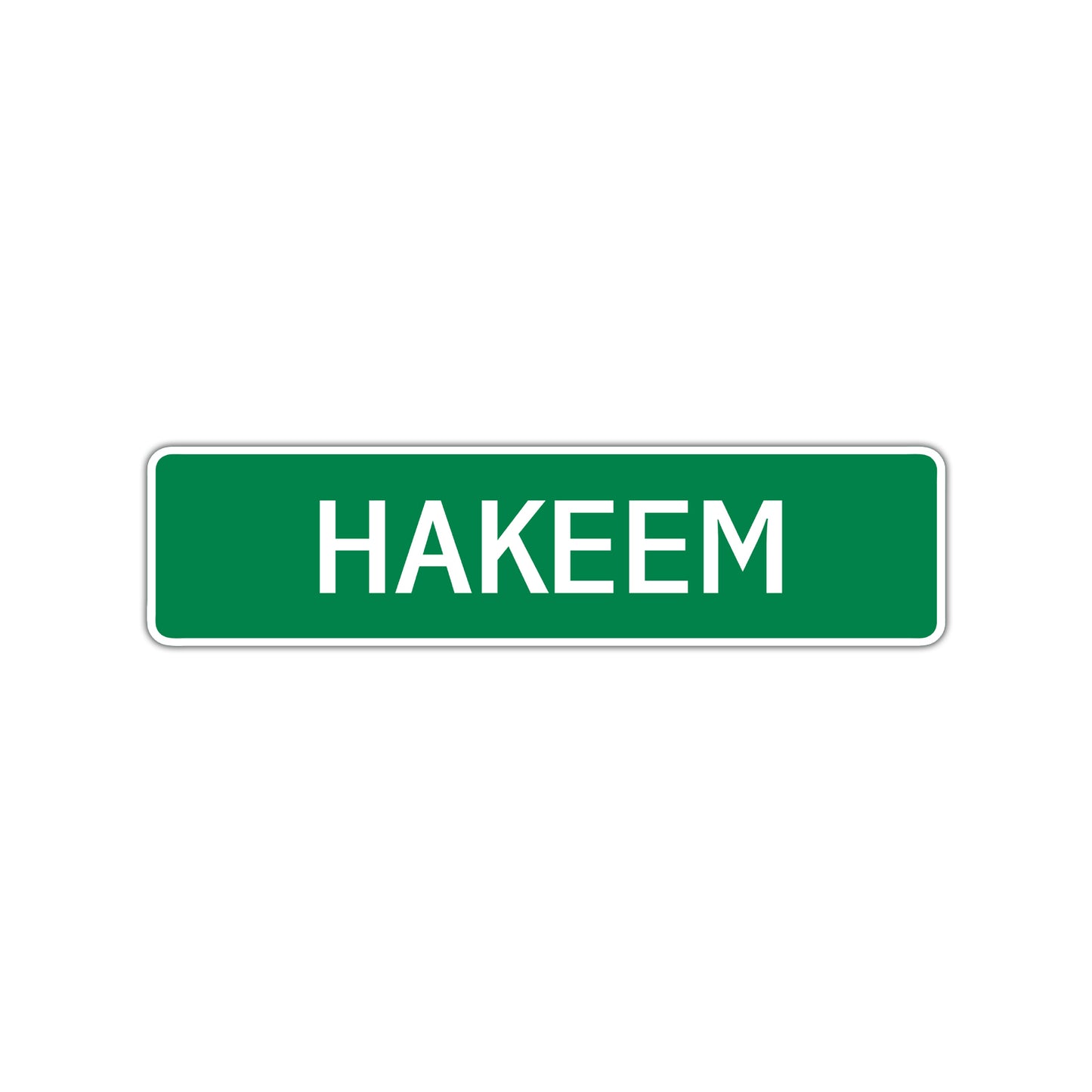 Hakeem Street Sign Children Name Room Plate