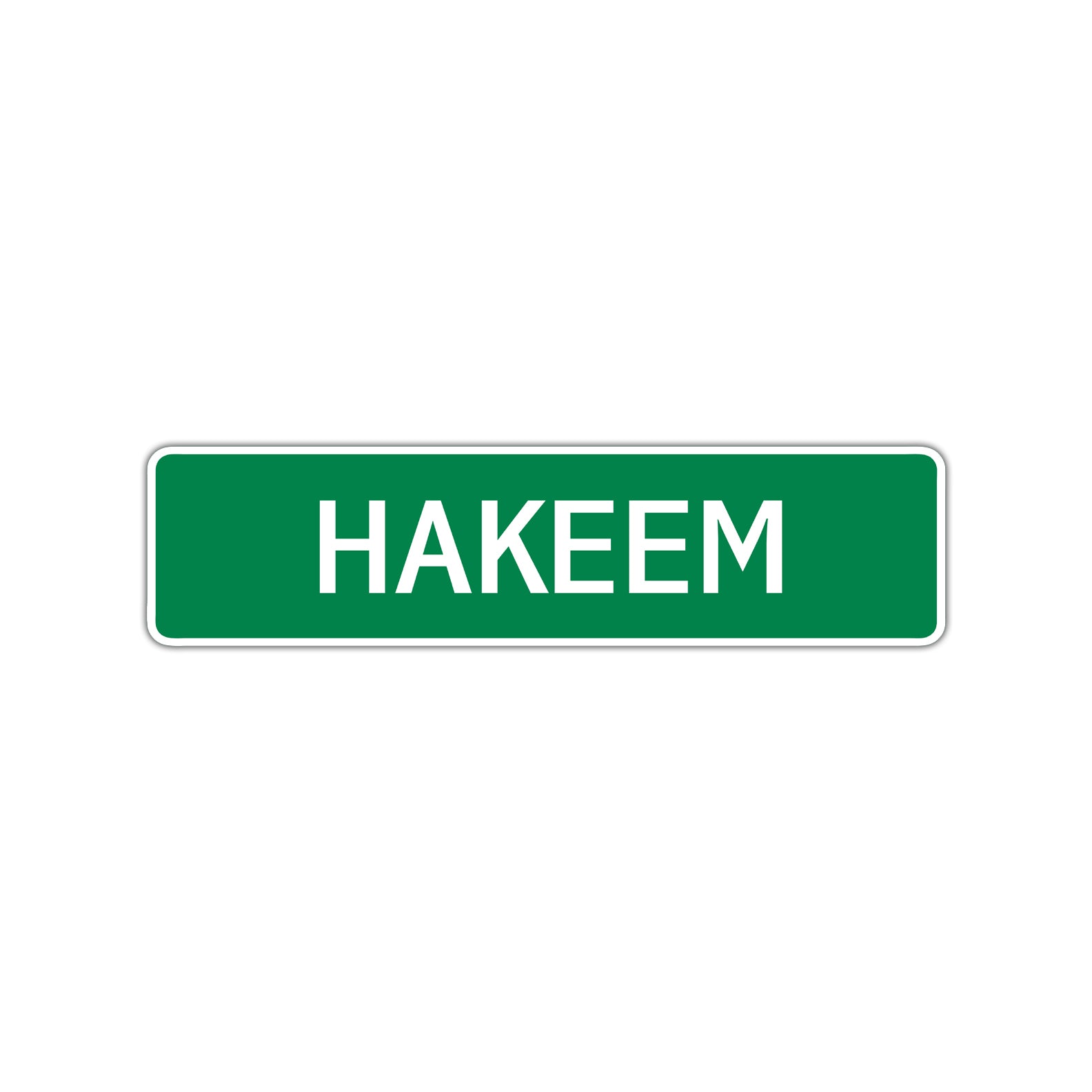 Hakeem Street Sign Children Name Room Plate