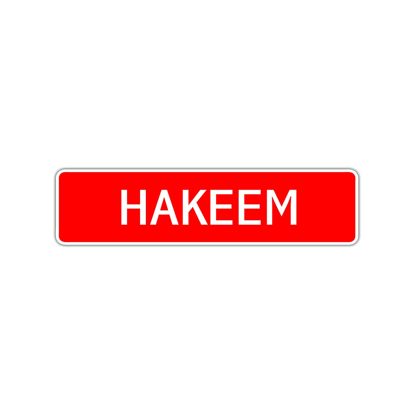 Hakeem Street Sign Children Name Room Plate