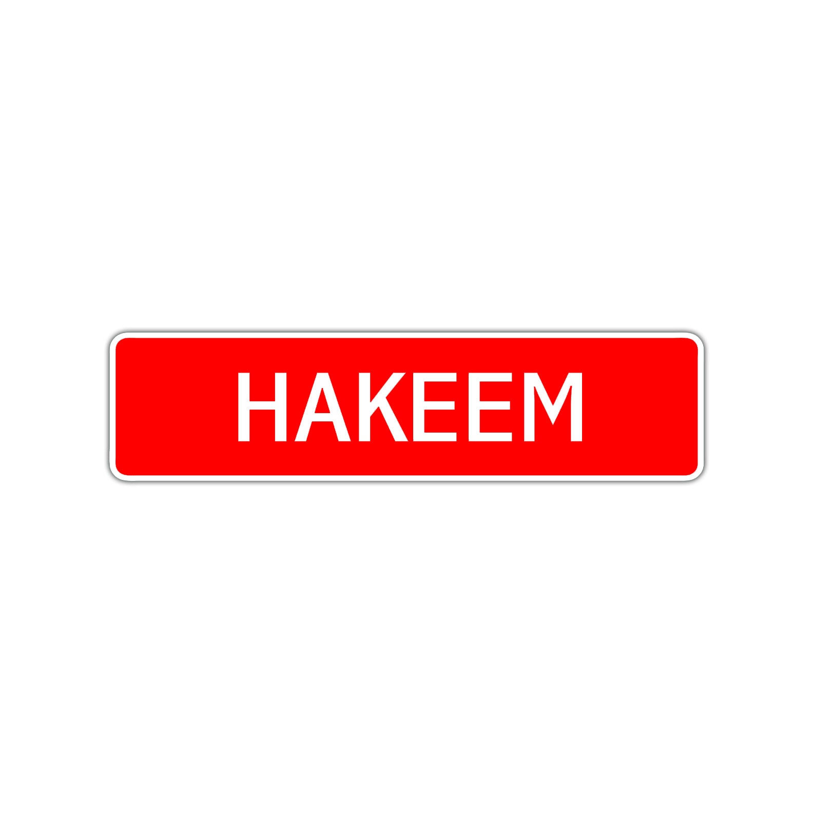 Hakeem Street Sign Children Name Room Plate