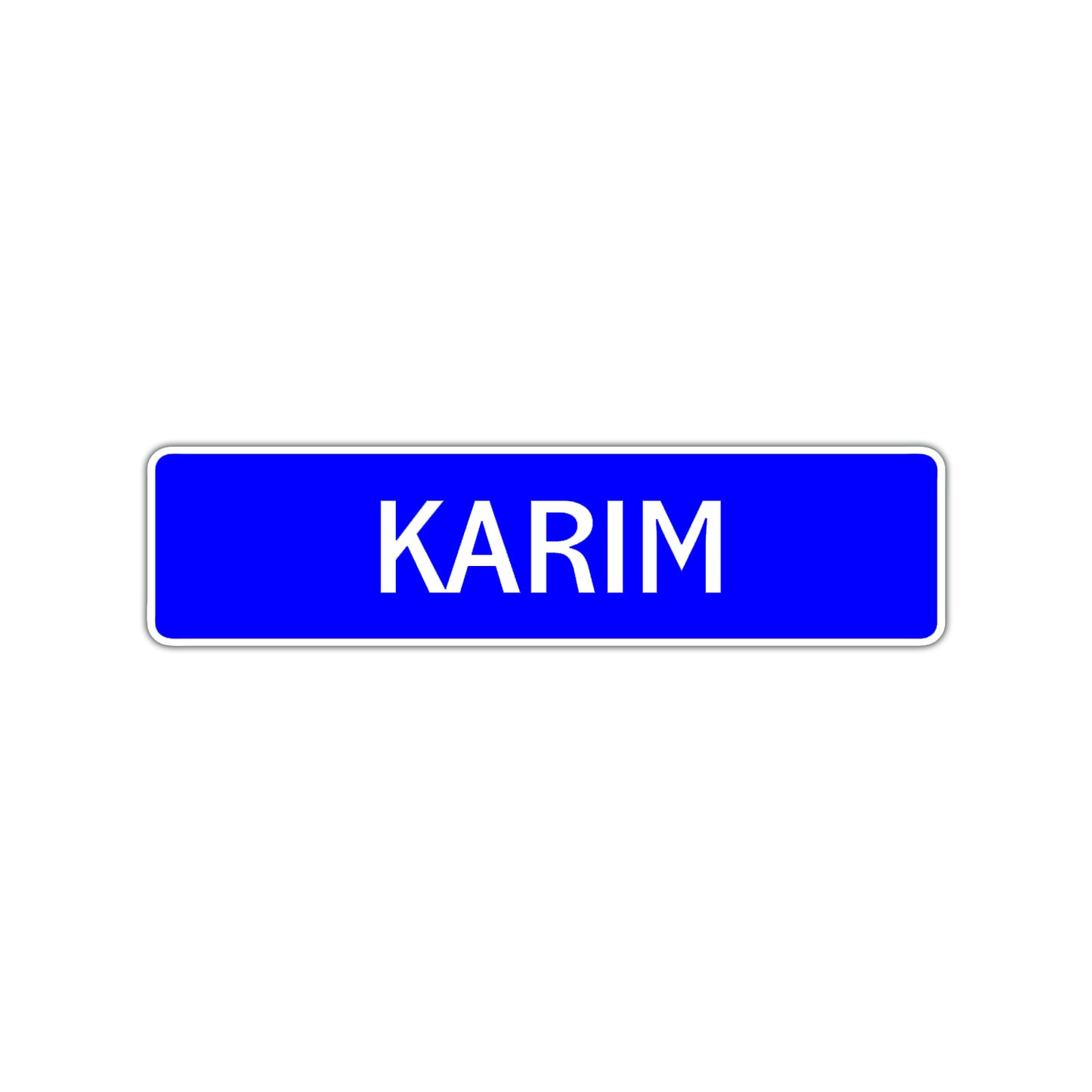 Karim Street Sign Children Name Room Plate