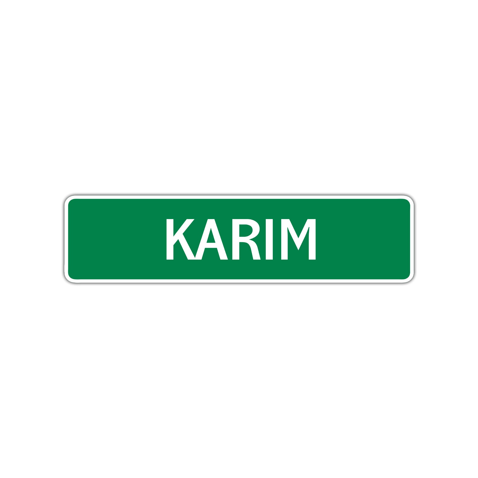 Karim Street Sign Children Name Room Plate