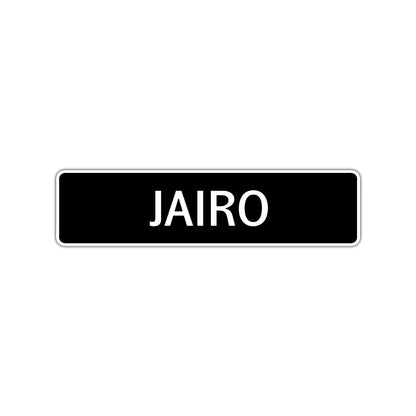Jairo Street Sign Children Name Room Plate