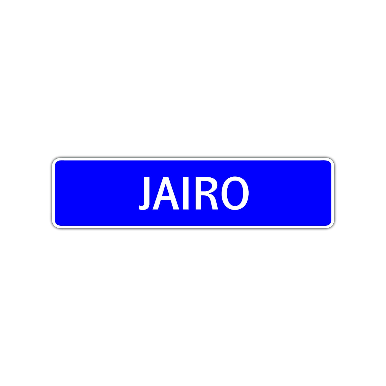 Jairo Street Sign Children Name Room Plate